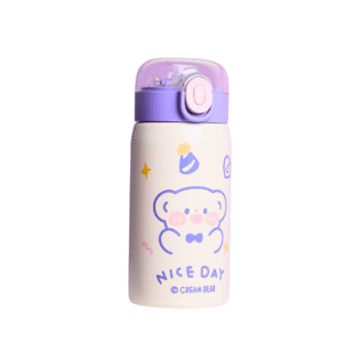 HOSTA 350 ml Purple Vacuum Insulated Kids Water Bottle