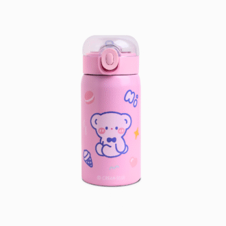 HOSTA 350 ml Baby Pink Vacuum Insulated Kids Water Bottle
