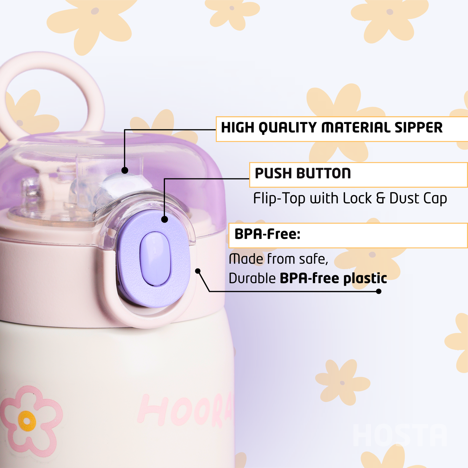 HOSTA Water Bottle for Kids 350ml - Image 3