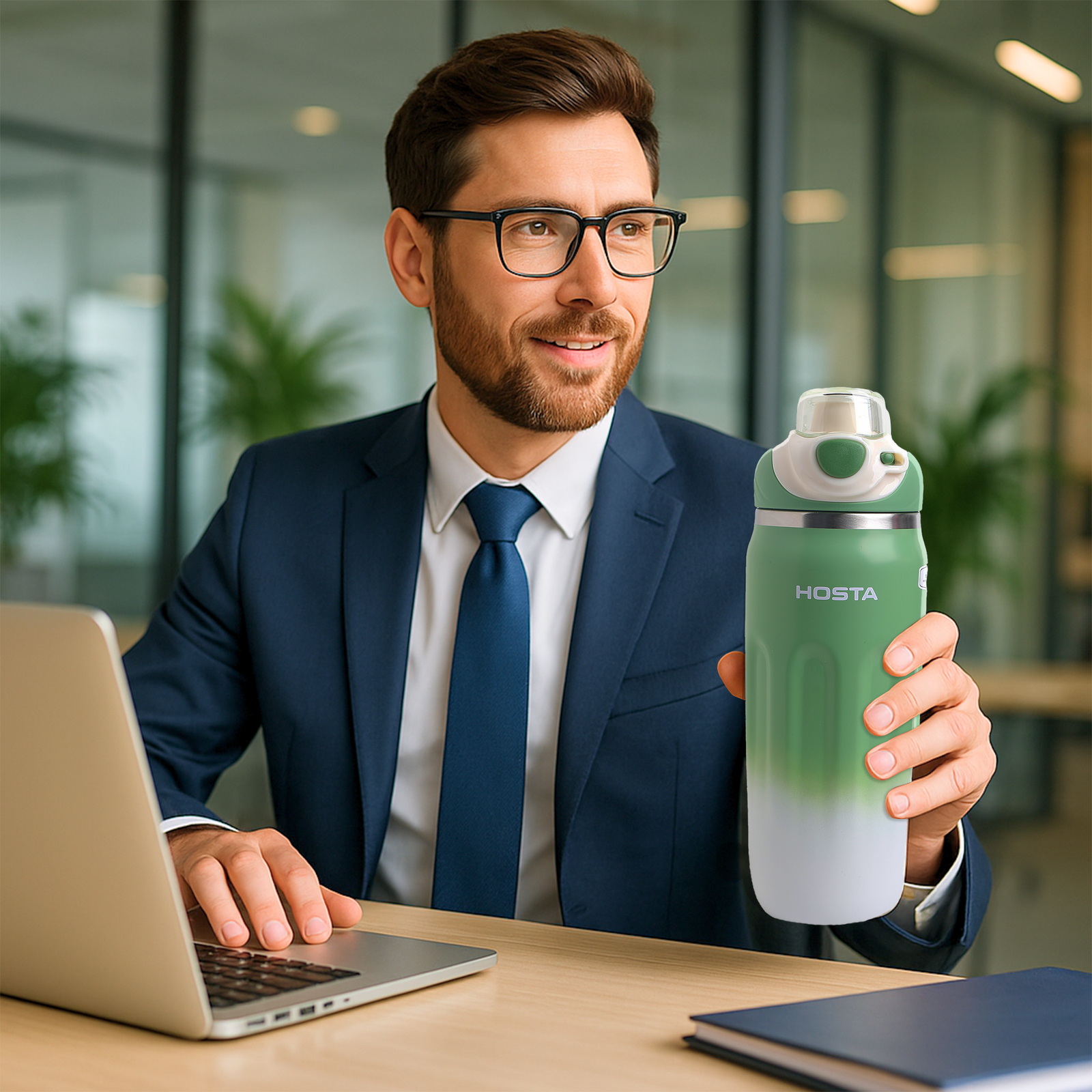 HOSTA Stainless Steel Vacuum Insulated Hot & Cold Water Bottle 500ml - Image 7