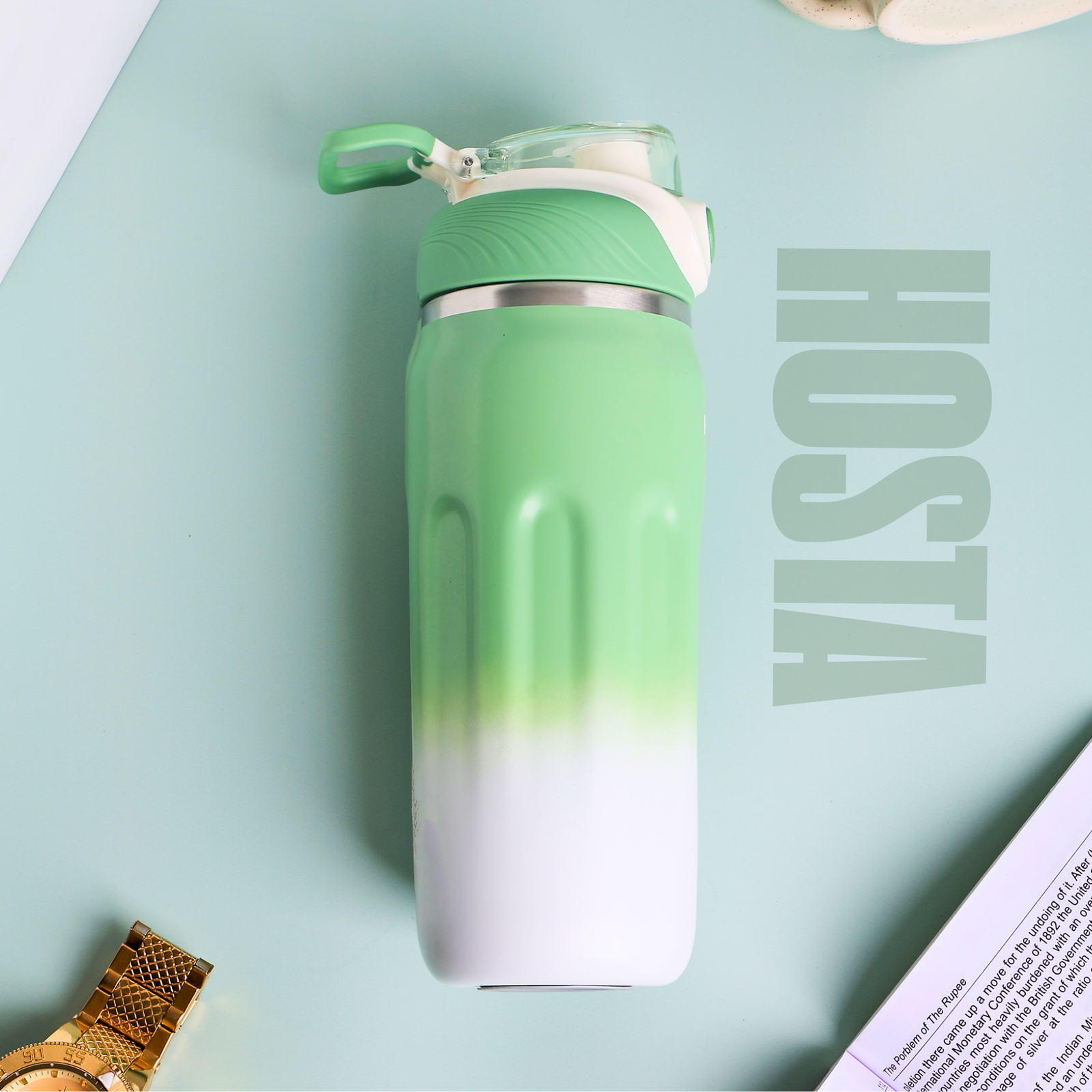 HOSTA Stainless Steel Vacuum Insulated Hot & Cold Water Bottle 500ml - Image 9